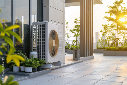 Eco-Friendly Air Source Heat Pump in Urban Residence