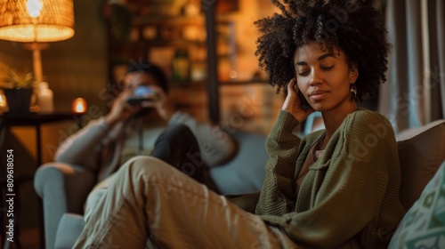 Couple Enjoying a Cozy Evening