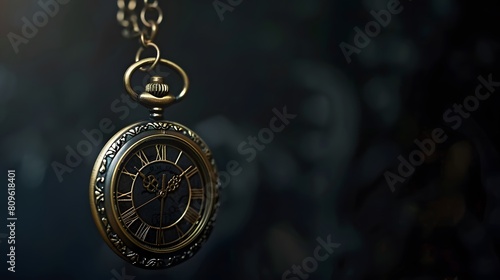 elegant banner featuring a vintage pocket watch against a dark background, emphasizing the significance of time in our lives.
