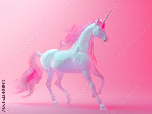 Nonbinary Union Unicorn Transforms into Enchanting Unicornperson in Vibrant Digital Artwork