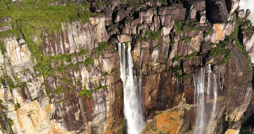 Aerial View Of Angel Falls (Salto Angel) In Canaima National Park, Bolivar, Venezuela. photo