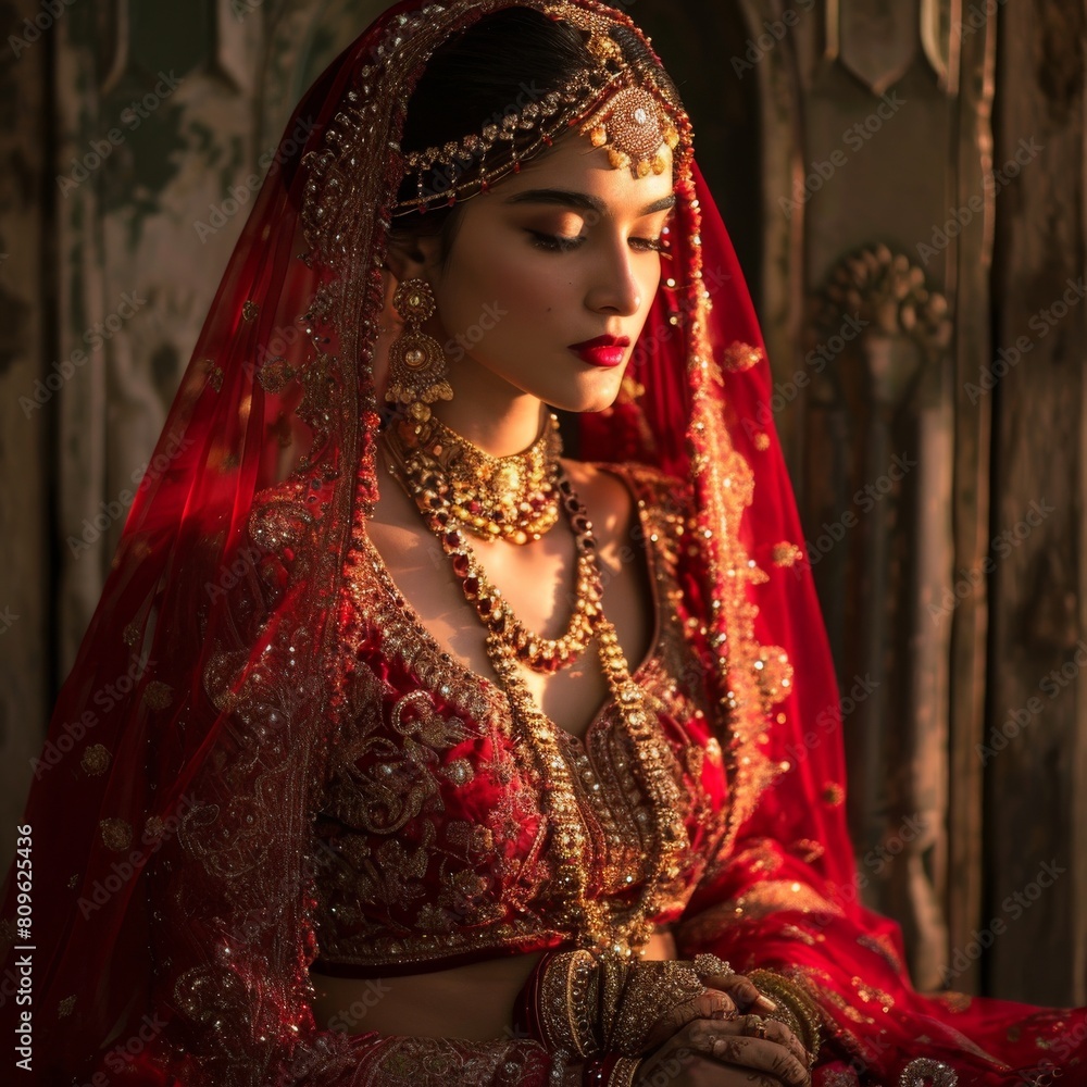 Indian woman ready for marriage, Ai generated Indian woman ready for marriage, Ai generated