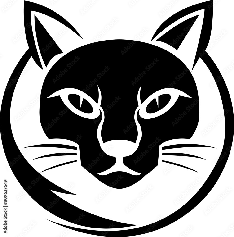 Web cat logo, shadow and circle also love Web cat logo, shadow and circle also love
