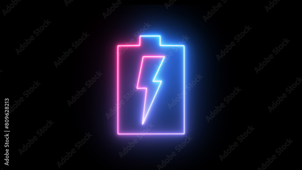 Battery charge neon sign glowing battery icon. Glowing neon battery icon. power and electricity accumulator battery. Battery charge neon sign glowing battery icon. Glowing neon battery icon. power and electricity accumulator battery.
