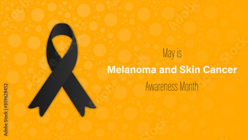 Melanoma and skin cancer awareness month, vector illustration