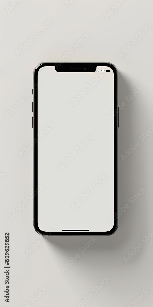 Smart phone blank screen mock up Smart phone blank screen mock up