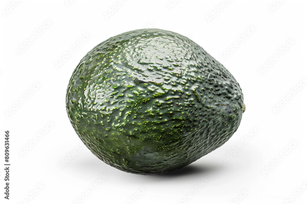 a green avocado on a white surface a green avocado on a white surface