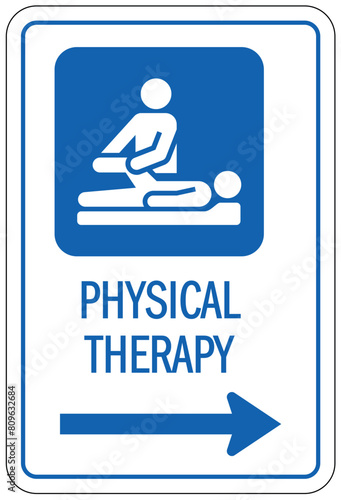 Physical therapy sign