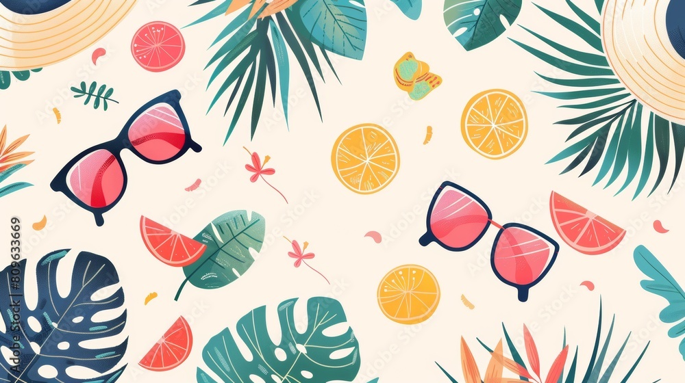 Seamless pattern featuring colorful Easter eggs on a festive background Seamless pattern featuring colorful Easter eggs on a festive background