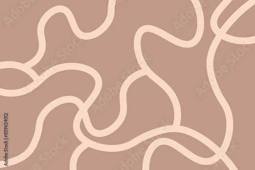 Abstract line wallpaper. Abstract vector. Simplicity. Backdrop. Gift wrap.Postcard. Graphic design. Multicolour. Fabric. Decorative. Beige tone colours. Wave pattern. Ornament. Dynamic. Square frame.