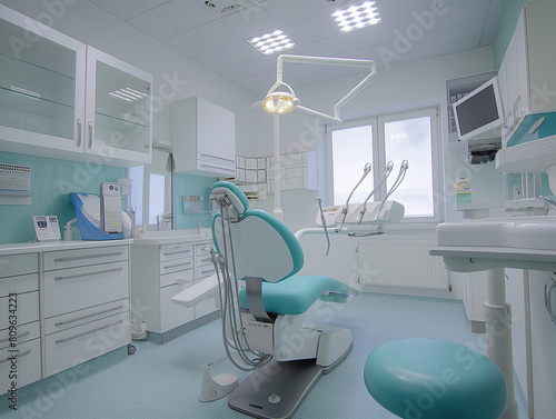 Zahnarzt Praxis Einrichtung in wei   und mint im sehr sch  nen edlen Design