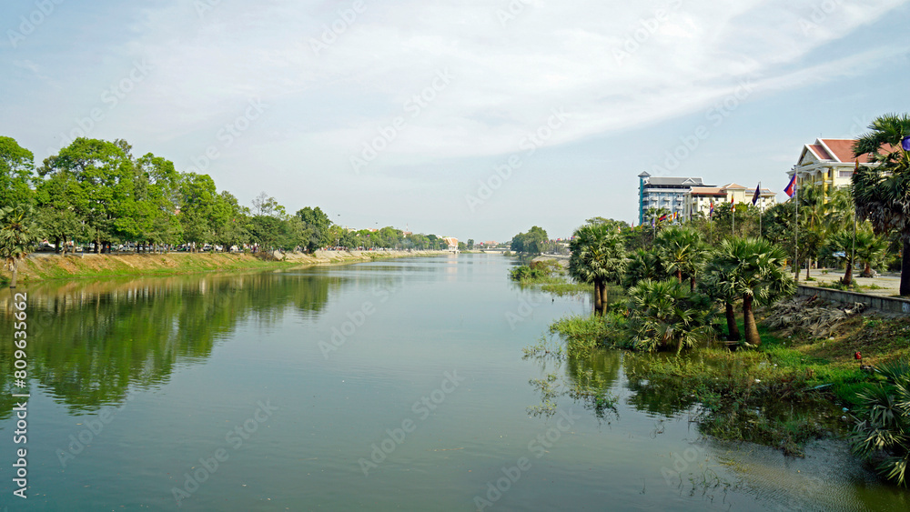sanger river shore in battambang