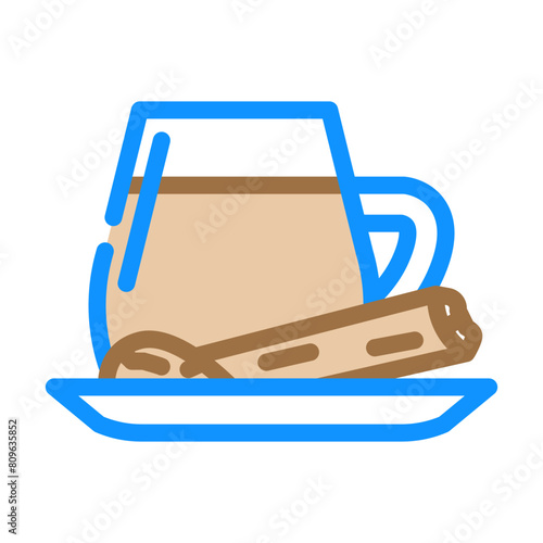 masala chai indian cuisine color icon vector. masala chai indian cuisine sign. isolated symbol illustration