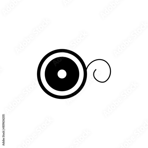 Dental Floss, Tooth Care flat vector icon. Simple solid symbol isolated on white background. Dental Floss, Tooth Care sign design template for web and mobile UI element