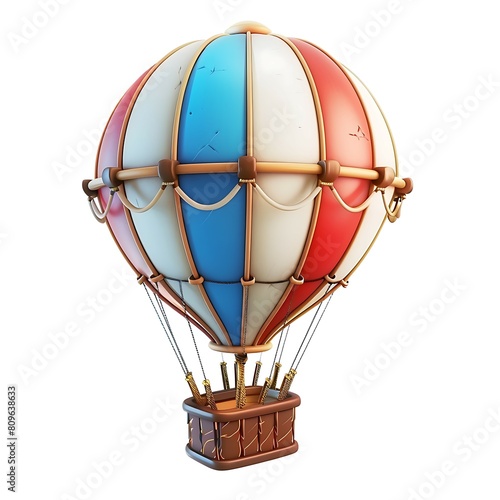 Wallpaper Mural 3D balloon air game cartoon style illustration AI Image Generative Isolated white background Torontodigital.ca