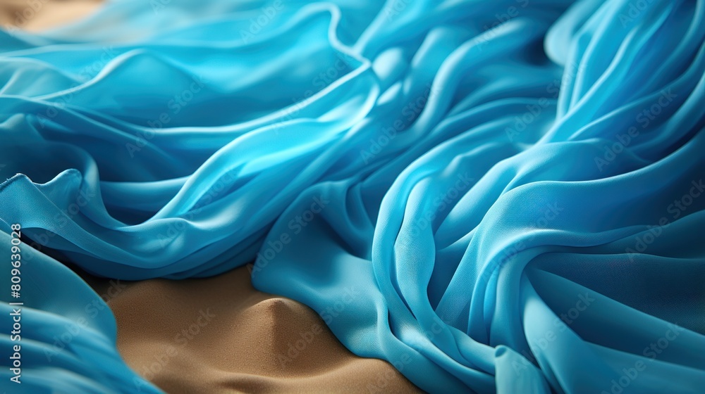 Fototapeta premium blue satin background