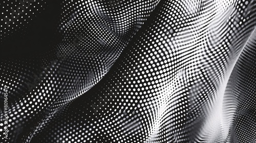 A textured design featuring various noise and dot patterns.