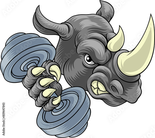Rhino Rhinoceros Warthog Pi...