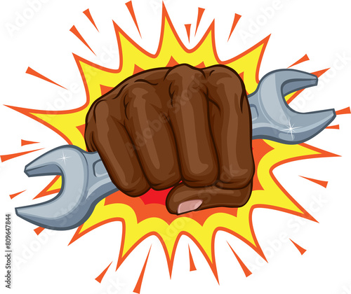 Spanner Wrench Fist Hand Ex...