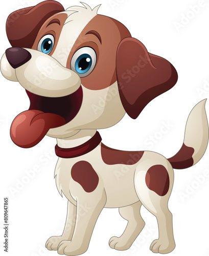 Cartoon cute little baby dog