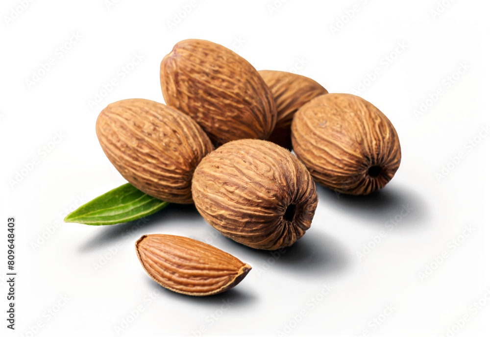 Almonds on transparent background Almonds on transparent background