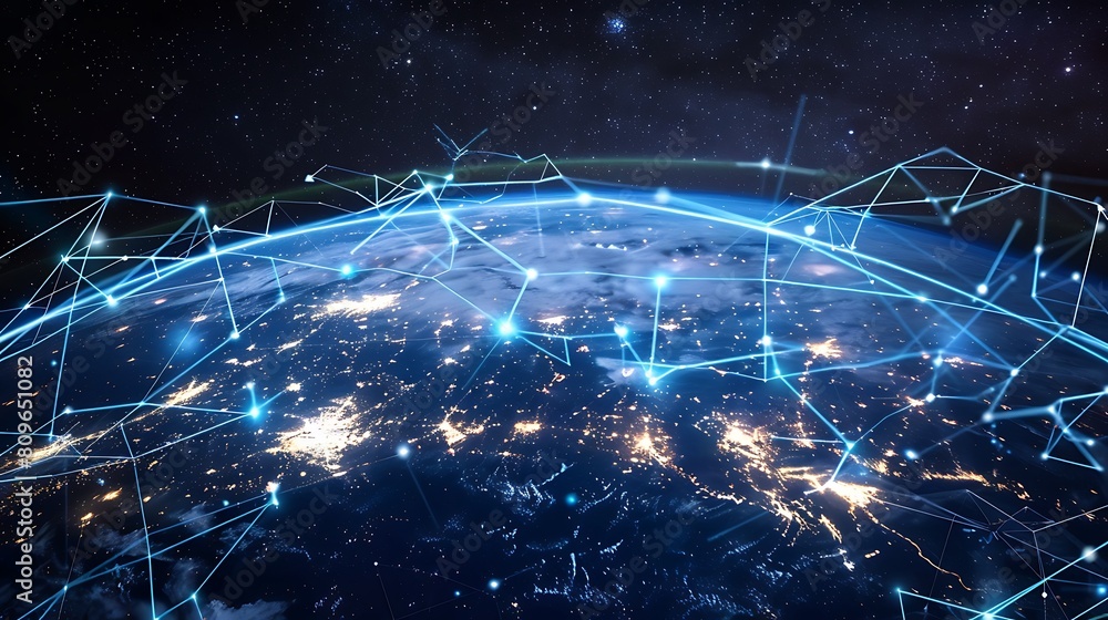 Global communication network concept Global communication network concept