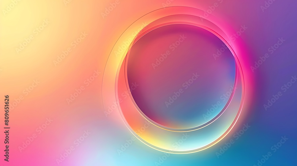 Modern and trendy abstract background with a circle in a color gradient Modern and trendy abstract background with a circle in a color gradient