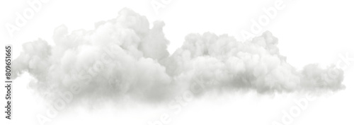 Scenic white clouds atmospheric on transparent backgrounds 3d render png