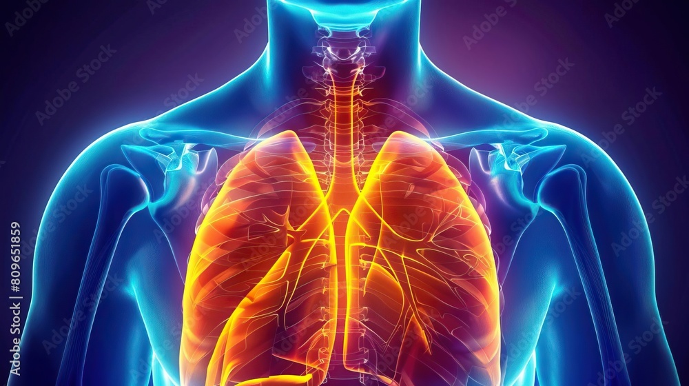 A digitally enhanced Y2Kstyle chest Xray of a healthy man, highlighting the lungs, heart, diaphragm, and spine, merging medical accuracy with millenniumera visual flair A digitally enhanced Y2Kstyle chest Xray of a healthy man, highlighting the lungs, heart, diaphragm, and spine, merging medical accuracy with millenniumera visual flair