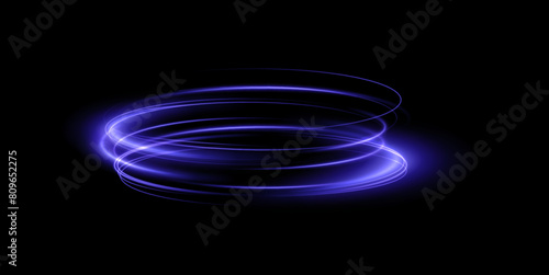 Collection of futuristic hud podiums or portals blue or neon HUD PNG. Technological background. Light glass circles, lines, table, HUD platform PNG. 