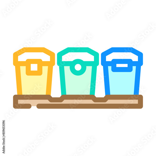 segregation waste sorting color icon vector. segregation waste sorting sign. isolated symbol illustration