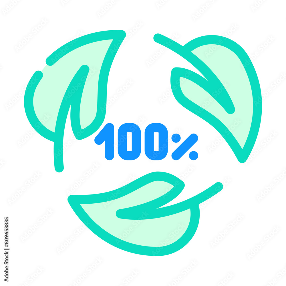 Fototapeta premium biodegradable waste sorting color icon vector. biodegradable waste sorting sign. isolated symbol illustration
