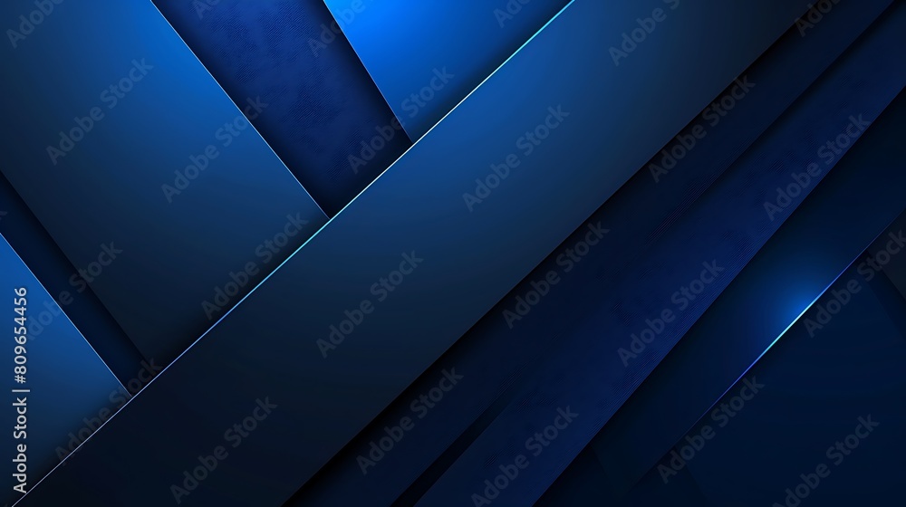 Template corporate abstract dark blue gradient stripes overlap layer background with lighting