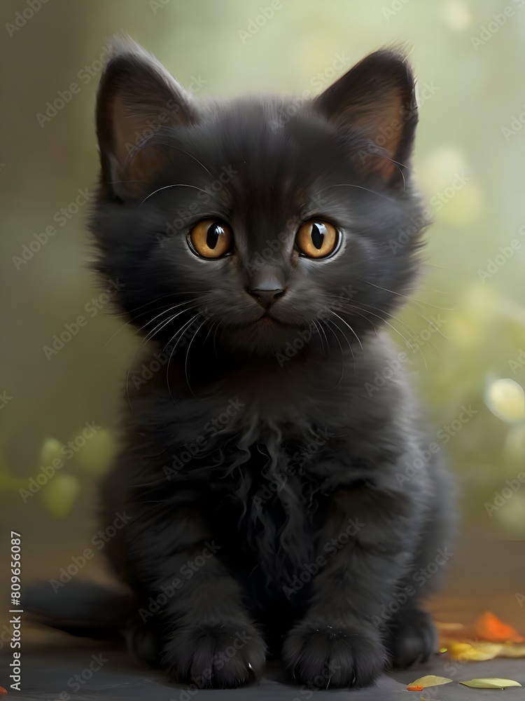 Cute Black Cat Animal Illustration Art Cute Black Cat Animal Illustration Art