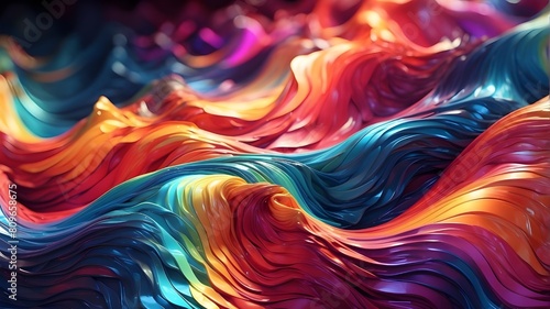 "Fractal Fantasia: A Colorful Kaleidoscope of Swirling Patterns and Dynamic Motion in Wallpaper Design, Vibrant Vortex: Exploring the Colorful Universe of Fractal Patterns and Swirling Textures 