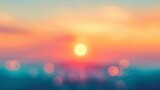 Warm Sunrise Background Generative AI