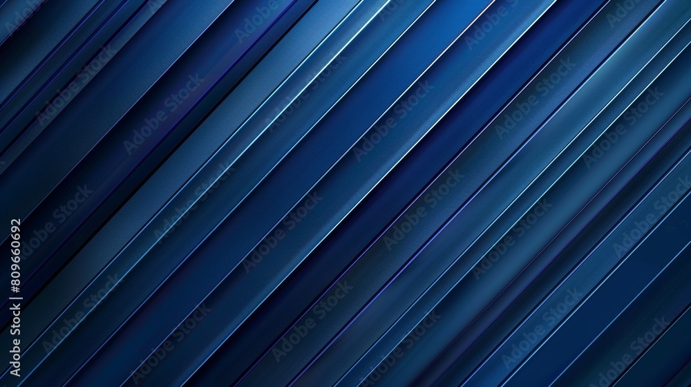 Trendy Navy Blue Abstract Background with Diagonal Streaks Generative AI