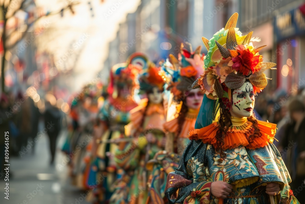 Aalborg Carnival in Aalborg, Denmark, the largest carnival in northern Europe with parades and costumes