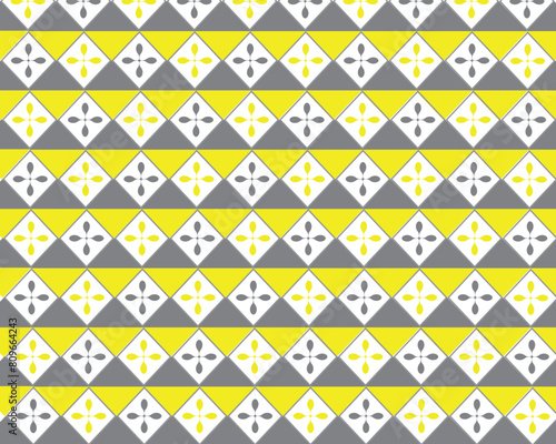 seamless pattern with triangles geometric