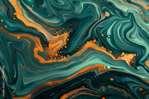 Abstract marble marbled marble stone granite texture luxury background banner - Orange yellow gold red color waves swirls structure.. Beautiful simple AI generated image in 4K, unique.