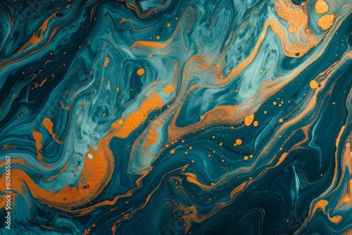 Abstract marble marbled ink painted painting texture luxury background banner - Black gray swirls gold painted splashes. Beautiful simple AI generated image in 4K  unique.