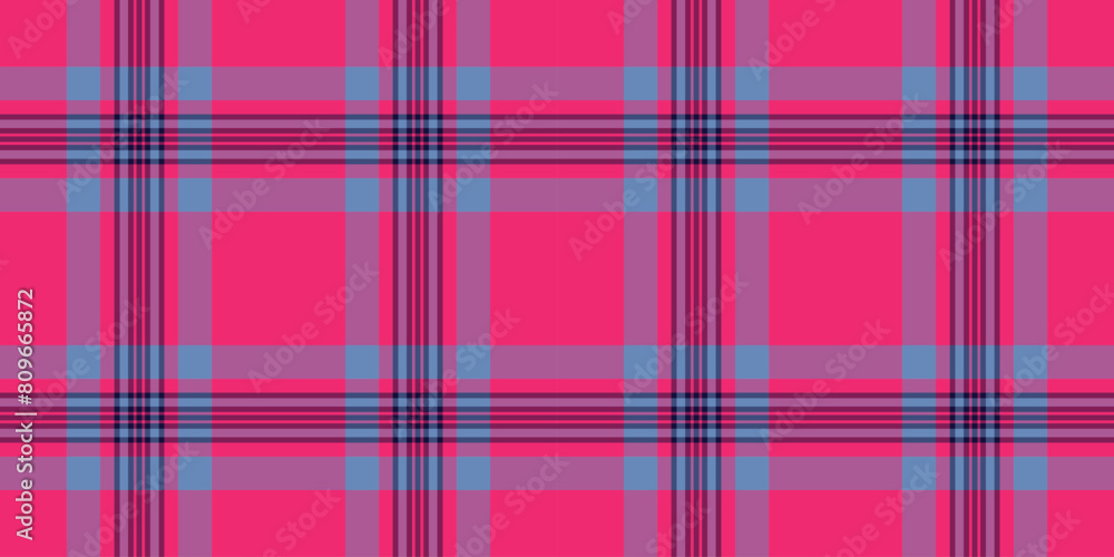 Self vector plaid tartan, rural fabric texture pattern. Pyjamas background check seamless textile in pink and blue colors. Self vector plaid tartan, rural fabric texture pattern. Pyjamas background check seamless textile in pink and blue colors.
