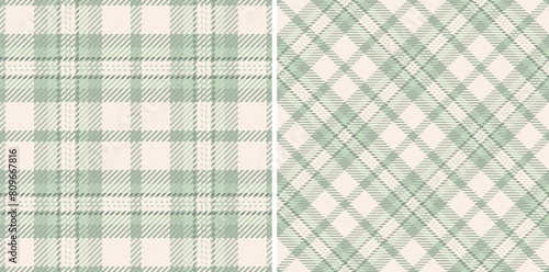 Tartan check seamless of texture fabric textile with a plaid vector background pattern.