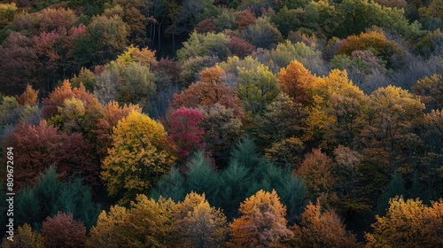 Scenarios of autumnal foliage in the forests of Casentinesi