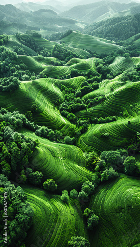 Fields of Tranquility: Aerial Vistas from Above