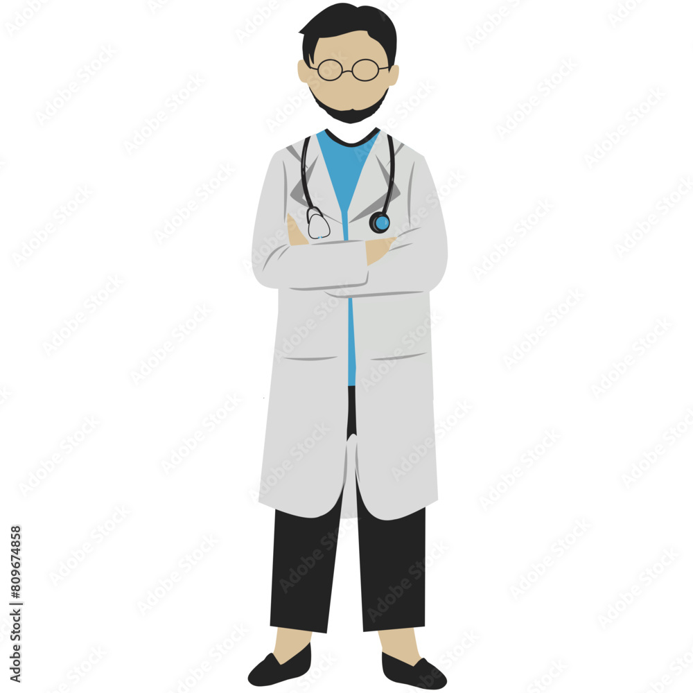 Male doctor illustration Male doctor illustration