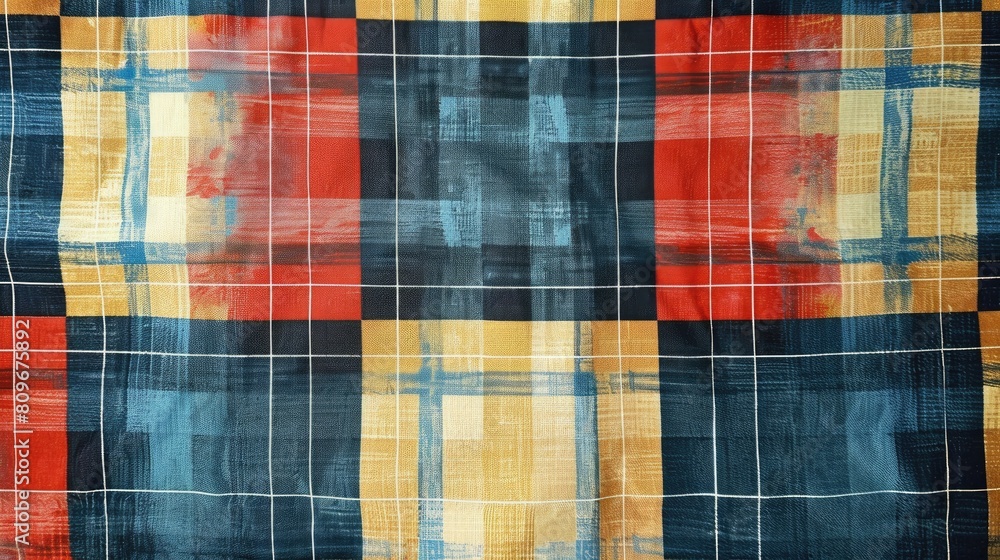 Textile Printing Suitable Grid Pattern in Square Meters Textile Printing Suitable Grid Pattern in Square Meters