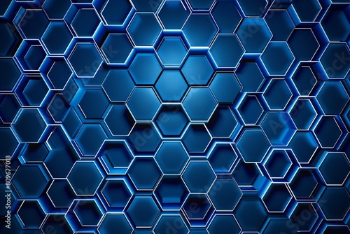 background of technical infographics honeycomb