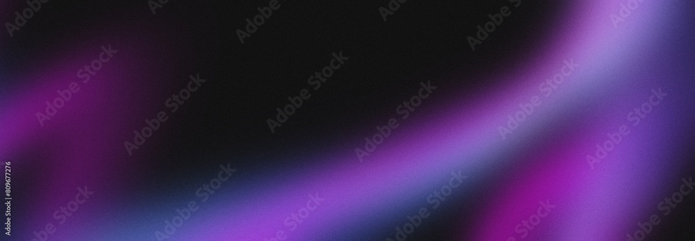 Dark blue purple glowing grainy gradient background black noise texture poster header banner design.Modern horizontal design for mobile app. Dark blue purple glowing grainy gradient background black noise texture poster header banner design.Modern horizontal design for mobile app.