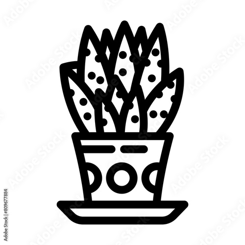 succulents urban gardening line icon vector. succulents urban gardening sign. isolated contour symbol black illustration